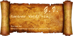 Gantner Valéria névjegykártya